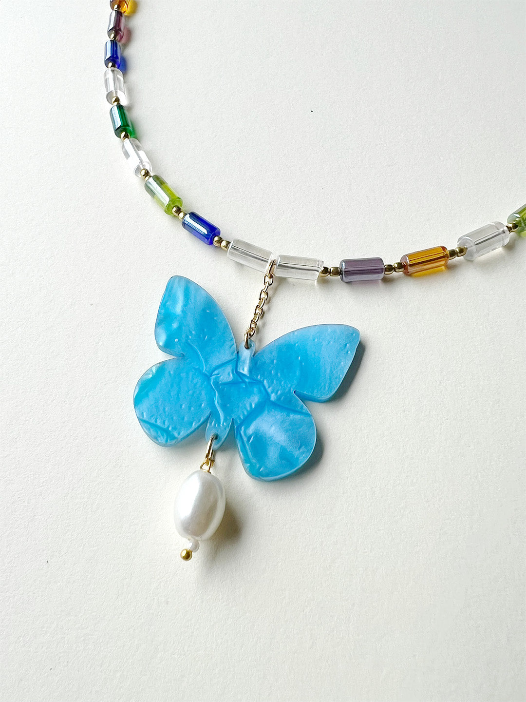 Multicolour Butterfly Necklace
