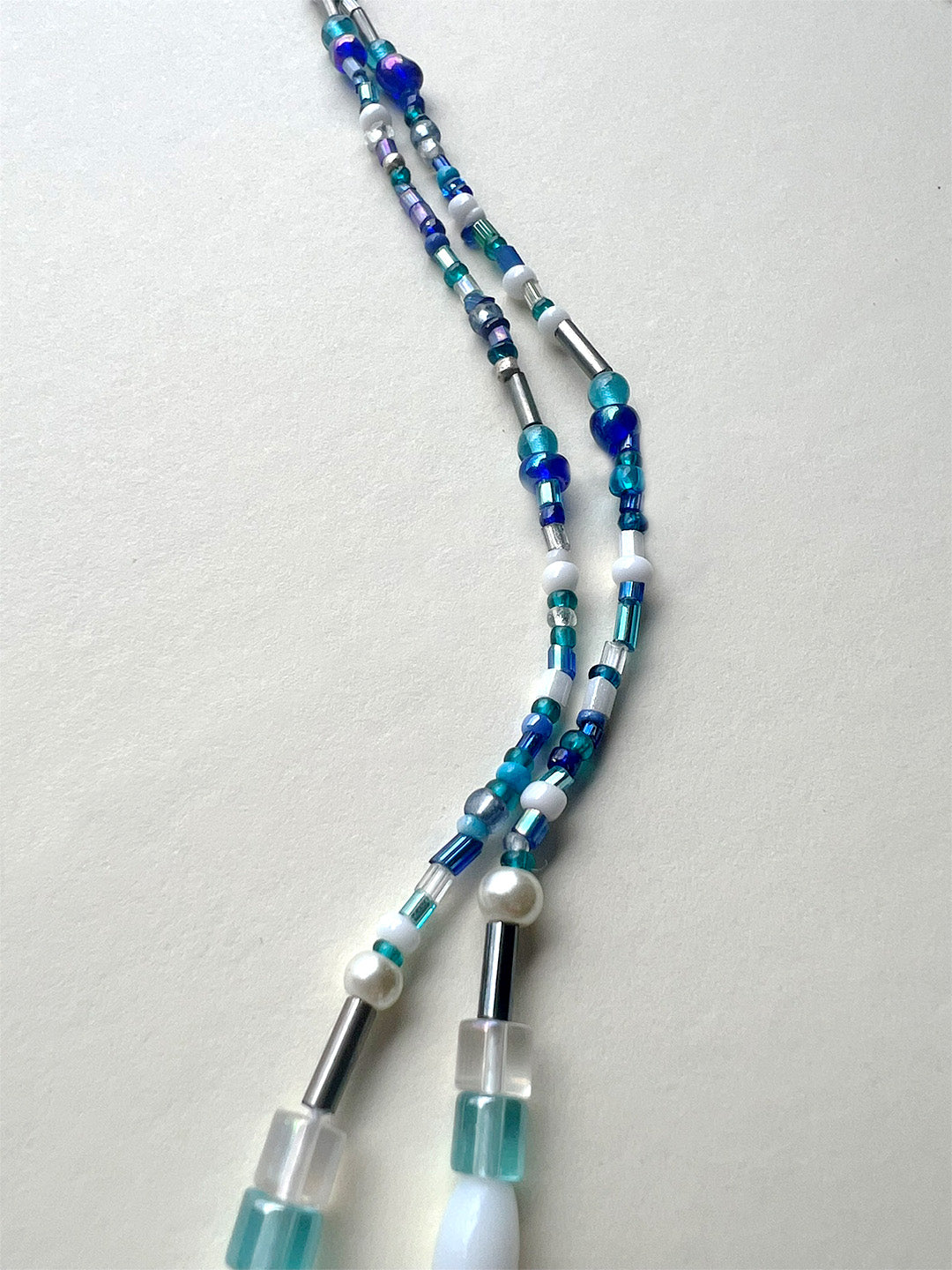Floral Two Layer Beaded Waist Chain