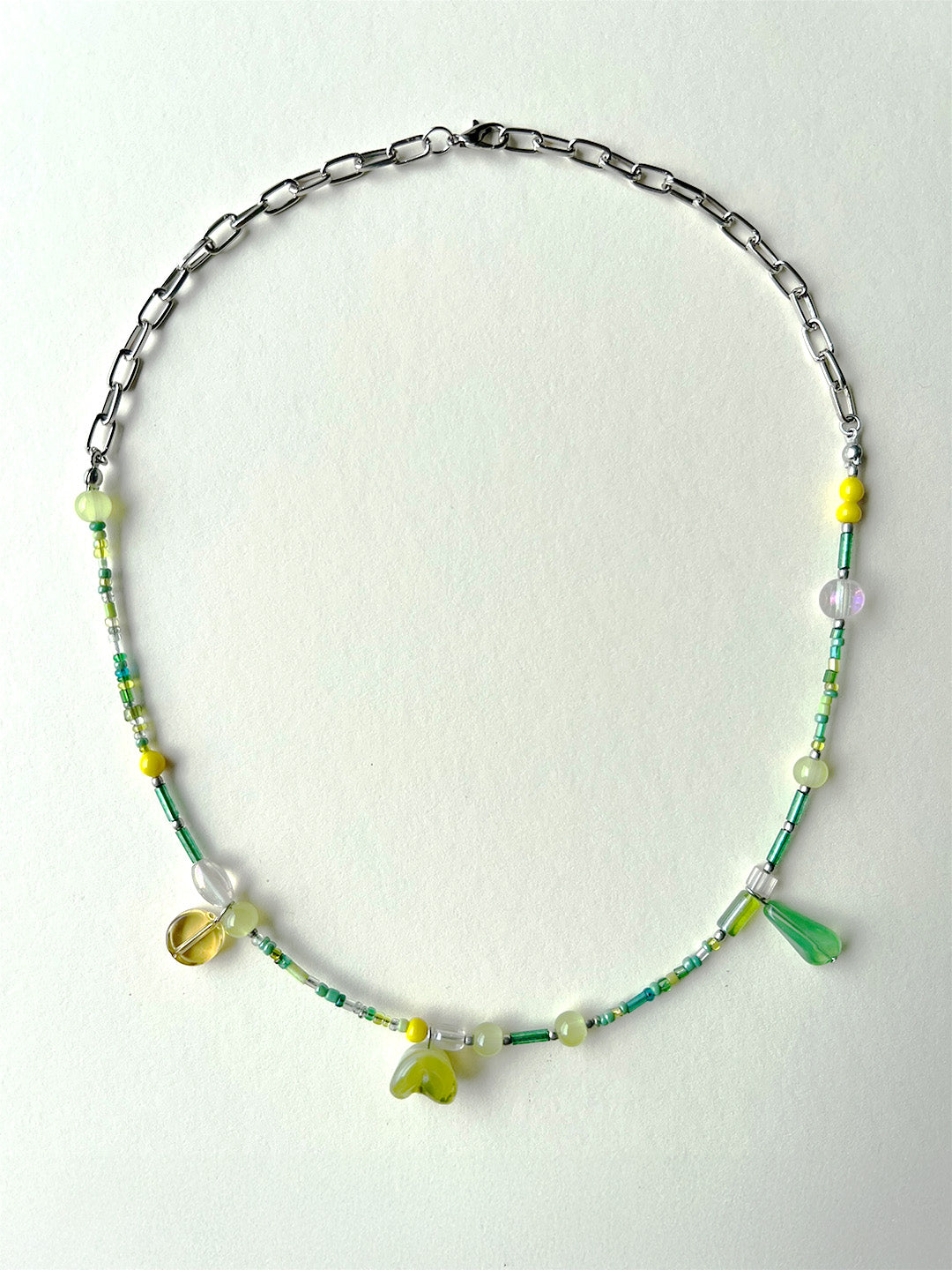 Stackable Bead & Charm Bracelets - Green