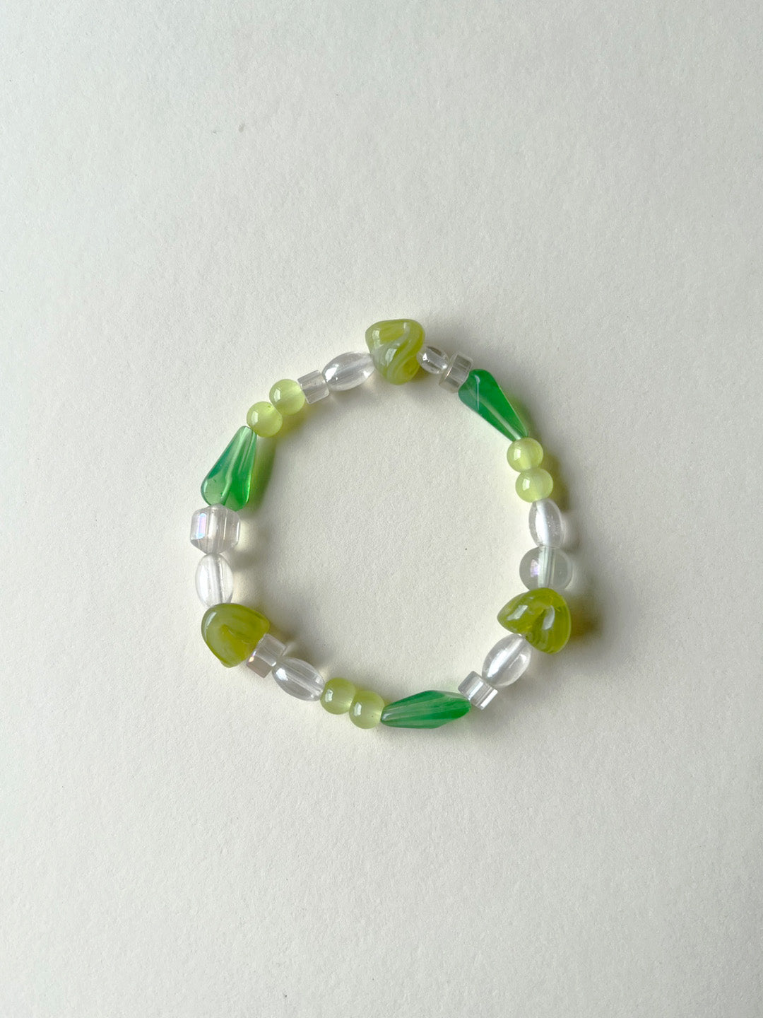 Stackable Bead & Charm Bracelets - Green