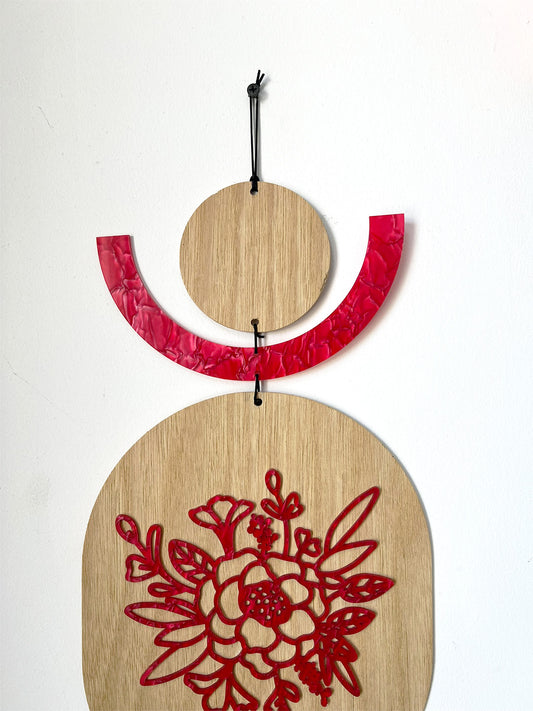 Custom Name Wall Hanging Art Decor - Floral