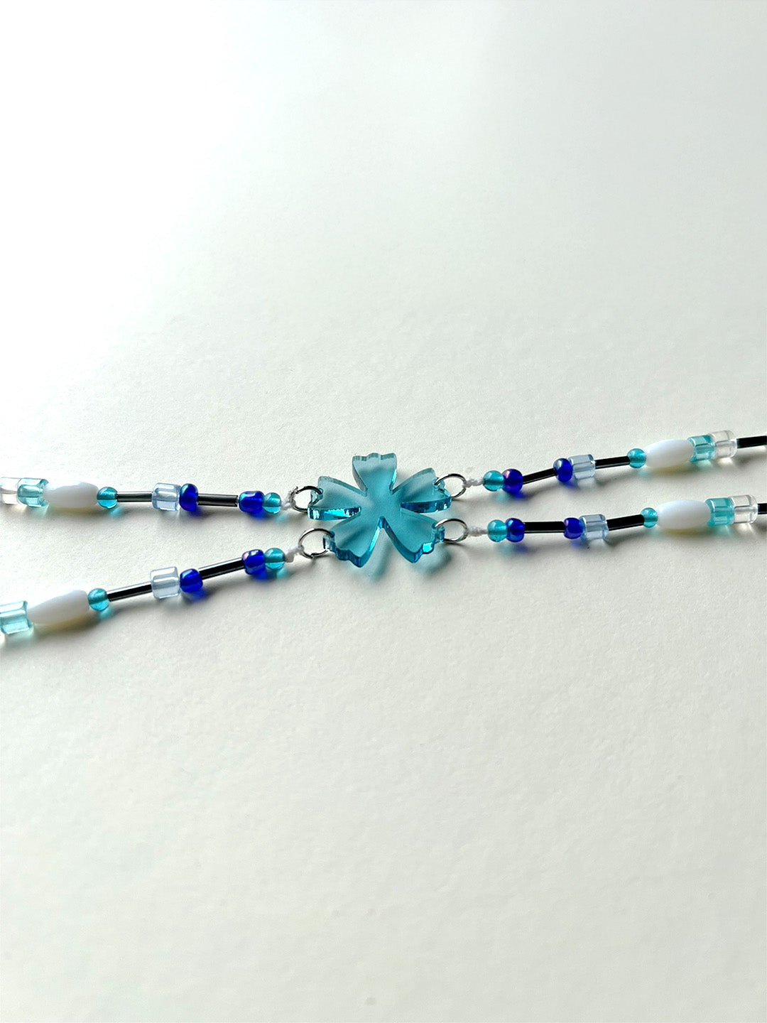 Floral Two Layer Beaded Waist Chain