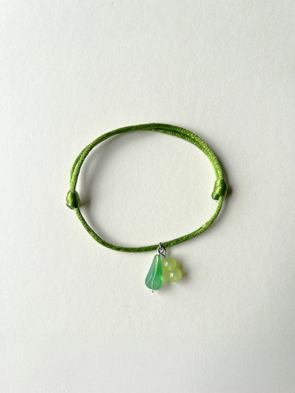 Stackable Bead & Charm Bracelets - Green