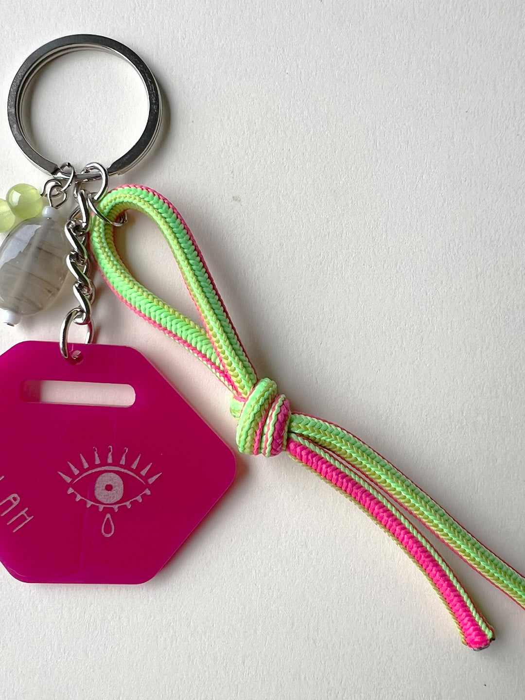 Hexagon Neon Keychain