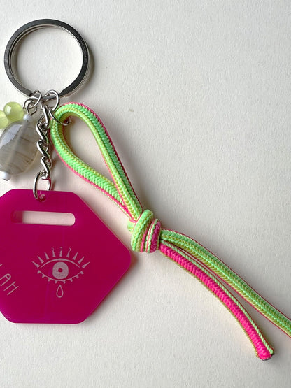Hexagon Neon Keychain