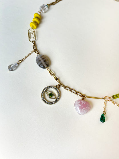 No Nazar - Handmade One-of-a-Kind Maximalist Charm Necklace