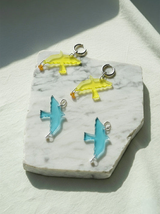 Bird Mini Hoop Earrings (Interchangable)