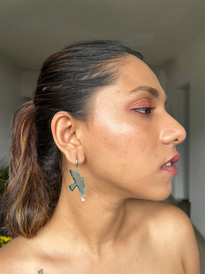 Bird Mini Hoop Earrings (Interchangable)